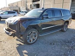 Salvage cars for sale from Copart Fredericksburg, VA: 2017 Cadillac Escalade ESV Luxury