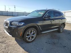 Salvage cars for sale from Copart Chicago Heights, IL: 2022 BMW X3 XDRIVE30I