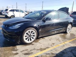 Tesla Vehiculos salvage en venta: 2022 Tesla Model 3