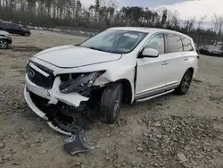 Salvage cars for sale at Waldorf, MD auction: 2018 Infiniti QX60