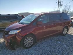 Toyota Sienna XLE salvage cars for sale: 2015 Toyota Sienna XLE