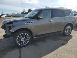 Infiniti QX80 Vehiculos salvage en venta: 2015 Infiniti QX80