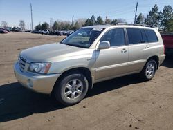 Salvage cars for sale from Copart Denver, CO: 2003 Toyota Highlander Limited