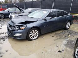 Salvage cars for sale at Waldorf, MD auction: 2021 Chevrolet Malibu LT