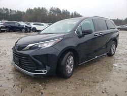 Salvage cars for sale at Mendon, MA auction: 2023 Toyota Sienna XLE