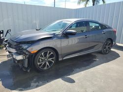 Salvage cars for sale from Copart Riverview, FL: 2019 Honda Civic Sport