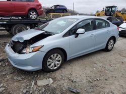 Salvage cars for sale at Windsor, NJ auction: 2012 Honda Civic LX