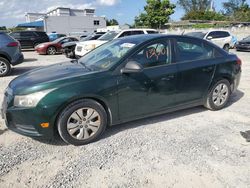 Salvage cars for sale from Copart Opa Locka, FL: 2014 Chevrolet Cruze LS