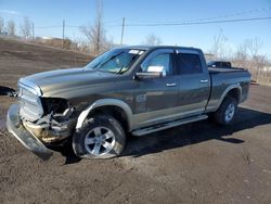 Salvage cars for sale from Copart Montreal Est, QC: 2014 Dodge RAM 1500 Longhorn