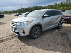 Salvage cars for sale at Greenwell Springs, LA auction: 2017 Toyota Highlander LE