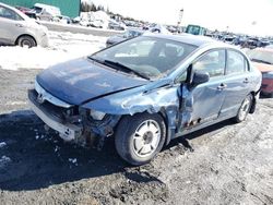 Salvage cars for sale from Copart Montreal Est, QC: 2009 Honda Civic DX-G