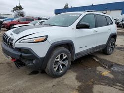 Salvage cars for sale from Copart Woodhaven, MI: 2016 Jeep Cherokee Trailhawk