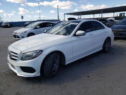 Salvage cars for sale at Anthony, TX auction: 2016 Mercedes-Benz C300