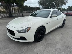 Salvage cars for sale at Miami, FL auction: 2016 Maserati Ghibli