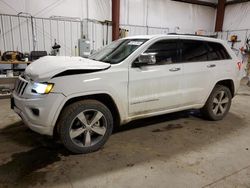 Jeep Grand Cherokee salvage cars for sale: 2016 Jeep Grand Cherokee Overland