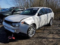 Salvage cars for sale at Arlington, WA auction: 2014 Mitsubishi Outlander ES