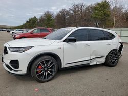 Salvage cars for sale at Brookhaven, NY auction: 2022 Acura MDX Type S Advance