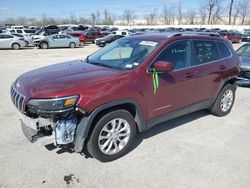 Salvage cars for sale from Copart Bridgeton, MO: 2019 Jeep Cherokee Latitude
