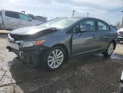 Salvage cars for sale at Chicago Heights, IL auction: 2012 Honda Civic EXL