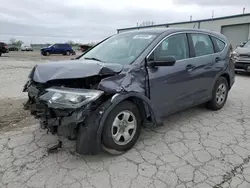 Salvage cars for sale at Kansas City, KS auction: 2016 Honda CR-V LX