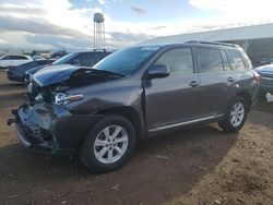Salvage cars for sale from Copart Phoenix, AZ: 2013 Toyota Highlander Base