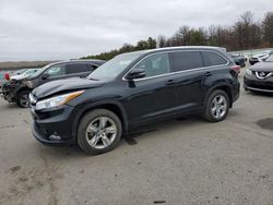 Salvage cars for sale from Copart Brookhaven, NY: 2015 Toyota Highlander Limited