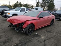 Salvage cars for sale from Copart Denver, CO: 2020 Audi S5 Prestige