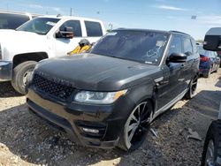 Salvage cars for sale at Grand Prairie, TX auction: 2016 Land Rover Range Rover Sport HSE