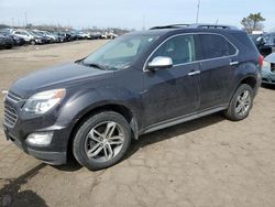 Salvage cars for sale from Copart Woodhaven, MI: 2016 Chevrolet Equinox LTZ