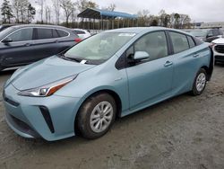 Salvage cars for sale at Spartanburg, SC auction: 2020 Toyota Prius L