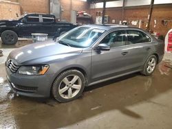 Salvage cars for sale from Copart Ebensburg, PA: 2013 Volkswagen Passat SE