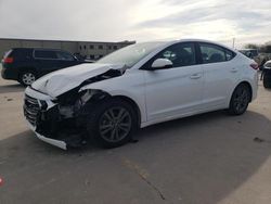 2018 Hyundai Elantra SEL en venta en Wilmer, TX