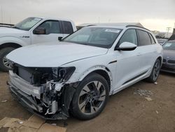 Salvage cars for sale at Brighton, CO auction: 2022 Audi E-TRON Premium