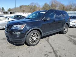 Salvage cars for sale at Assonet, MA auction: 2018 Ford Explorer Sport