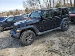 Jeep salvage cars for sale: 2018 Jeep Wrangler Unlimited Sport