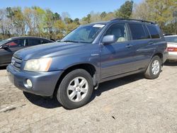 Salvage cars for sale from Copart Austell, GA: 2001 Toyota Highlander