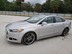 Vehiculos salvage en venta de Copart Fort Pierce, FL: 2015 Ford Fusion Titanium