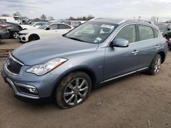 Salvage cars for sale at Hillsborough, NJ auction: 2017 Infiniti QX50