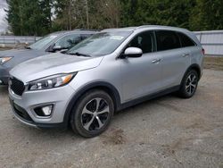 Salvage cars for sale from Copart Arlington, WA: 2016 KIA Sorento EX