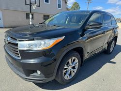 Salvage cars for sale at North Billerica, MA auction: 2014 Toyota Highlander XLE