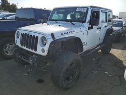 Salvage cars for sale from Copart Martinez, CA: 2016 Jeep Wrangler Unlimited Sport