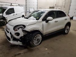 Salvage cars for sale from Copart Candia, NH: 2016 Fiat 500X Lounge