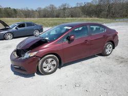 Salvage cars for sale from Copart Cartersville, GA: 2013 Honda Civic LX