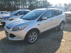 Salvage cars for sale at North Billerica, MA auction: 2015 Ford Escape Titanium