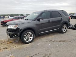 Salvage cars for sale from Copart Grand Prairie, TX: 2017 Ford Explorer XLT