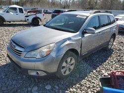 Salvage cars for sale at Windham, ME auction: 2011 Subaru Outback 3.6R Limited