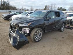Salvage cars for sale from Copart Bowmanville, ON: 2023 Toyota Highlander Hybrid Limited