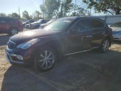 Salvage cars for sale at Riverview, FL auction: 2017 Infiniti QX50