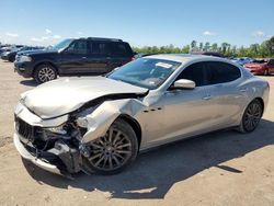 Salvage cars for sale at Houston, TX auction: 2017 Maserati Ghibli