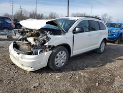 Salvage cars for sale from Copart Columbus, OH: 2017 Dodge Journey SE